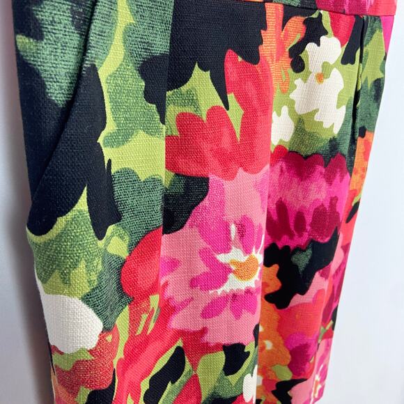 Anthropologie Tabitha Great Escape Floral Sheath Dress Size 14 Pink Twee Cottage - Picture 6 of 15